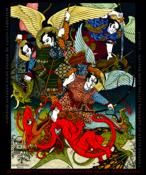 Mr. Daniel Mitsui's depiction of Revelation 12 in the Traditional Japanese style.