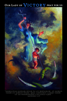 [Our Lady of Victory featuring art by Miss Gwyneth Holston]